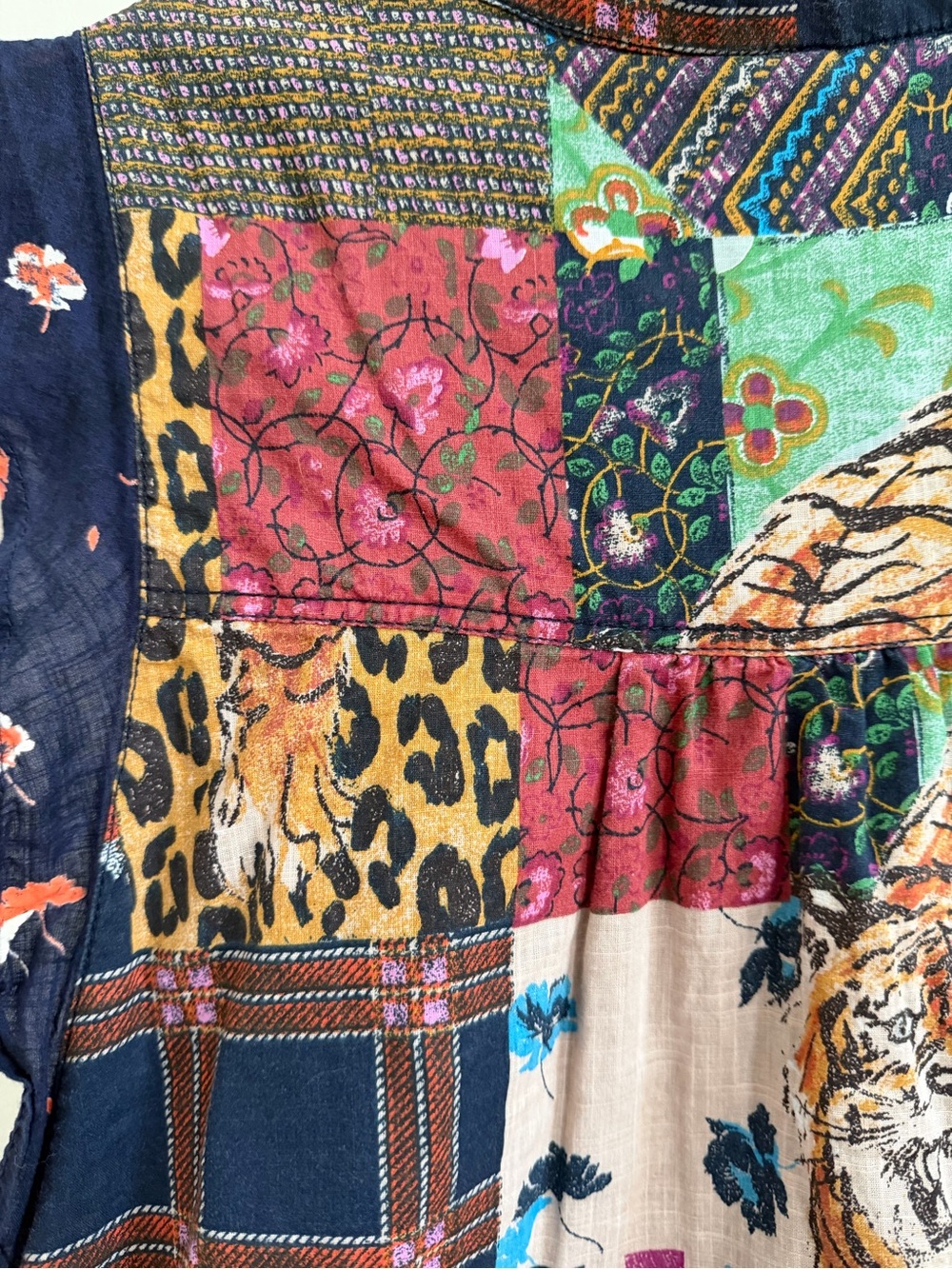 Pilcro patchwork Dress - Multicolor - Picture 4 of 5